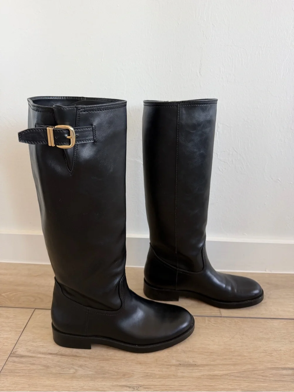 Zara - Buckled Knee High Boots
